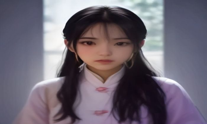 现代都市写字楼落地窗前，一男一女相视而笑，画面明亮通透，都市轻喜剧韩国爱情电影氛围