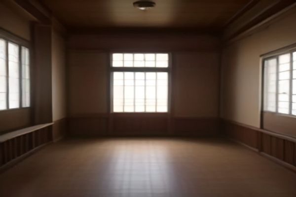 老式建筑教室内两位年轻学生并排坐着专注听课,阳光透过窗户洒在课桌上,画面怀旧宁静